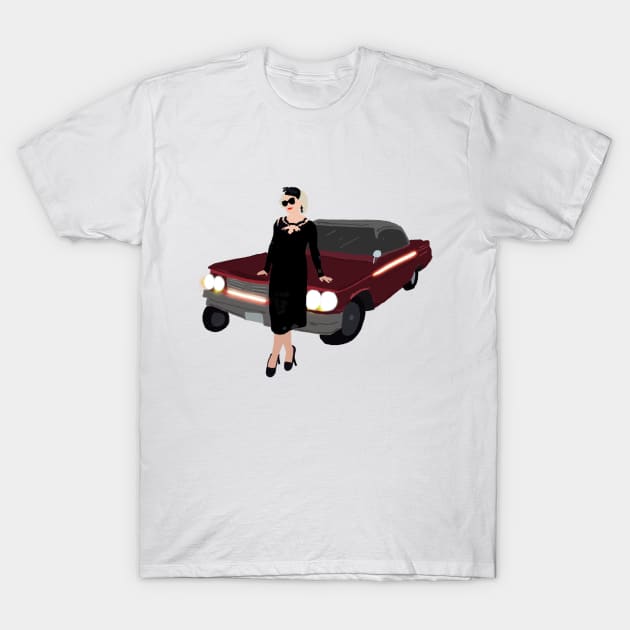 Tiffany Valentine and car T-Shirt by artoftilly